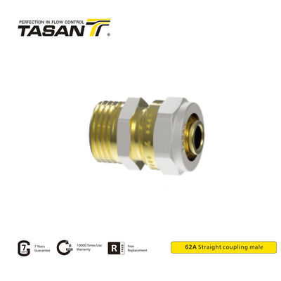 สภาวะความดันสูง Compression Union Fitting Brass Male Adapter 25mm 62A