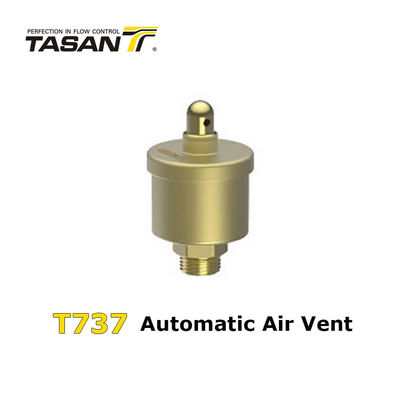 145 Psi วาล์วปล่อยอากาศอัตโนมัติครึ่งนิ้วทองเหลืองระบายอากาศอัตโนมัติ T737