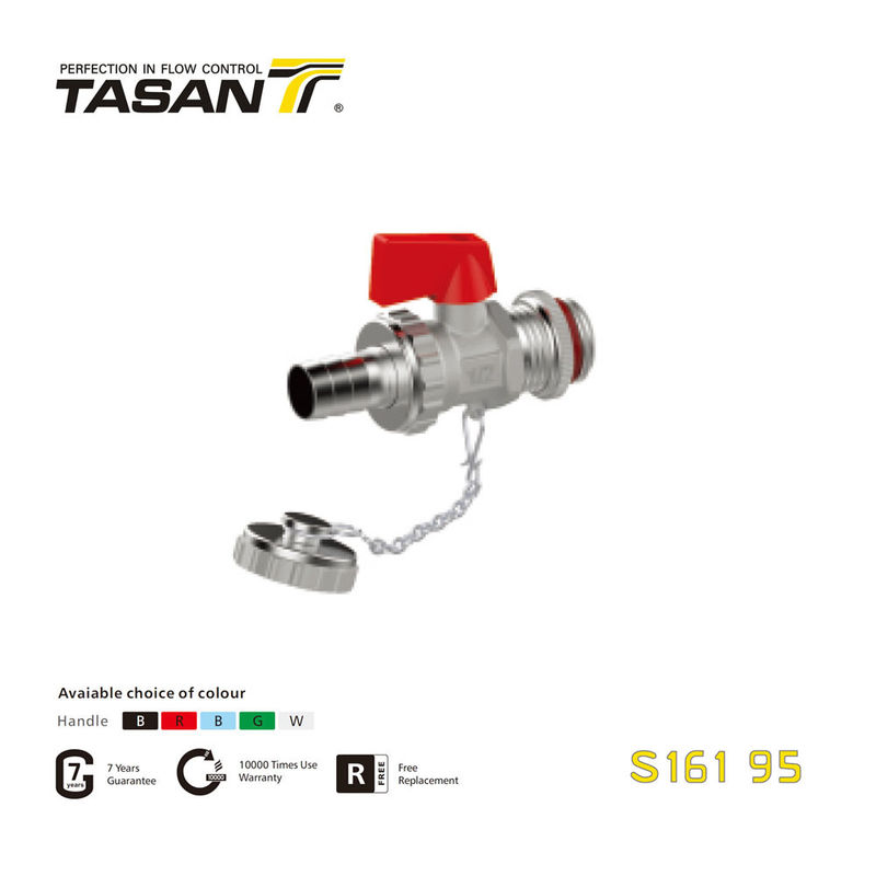 S161 95 วาล์วหม้อต้มทองเหลือง ISO 228 เกลียว 232 Psi พร้อมที่จับอลูมิเนียม L