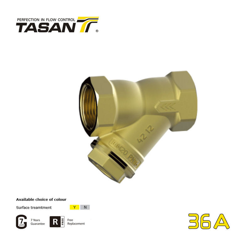 ISO9001 3/8 นิ้ว ~ 4 นิ้ว เช็ควาล์วทองเหลือง ทองเหลือง Y กรอง ANSI 1.6Mpa 36A