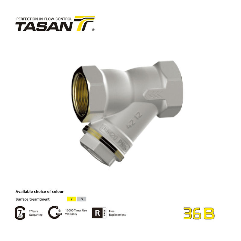 ANSI 1.6Mpa BSP NPT วาล์วตรวจสอบทองเหลือง 1 นิ้ว Water Y Strainer 36B